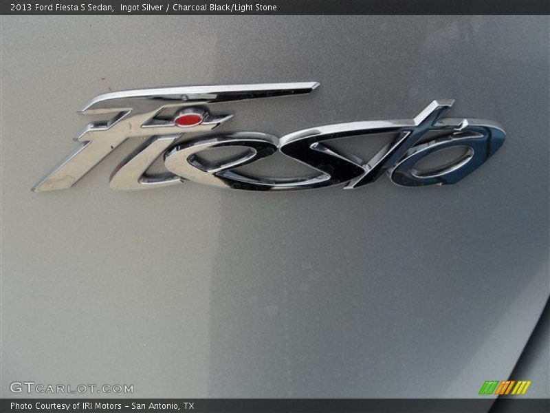 Ingot Silver / Charcoal Black/Light Stone 2013 Ford Fiesta S Sedan