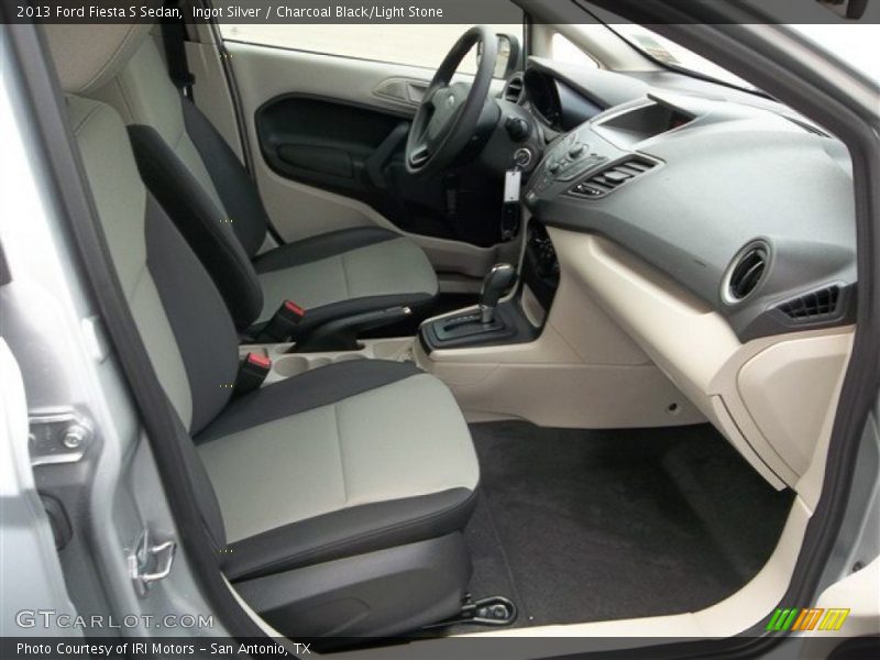 Ingot Silver / Charcoal Black/Light Stone 2013 Ford Fiesta S Sedan
