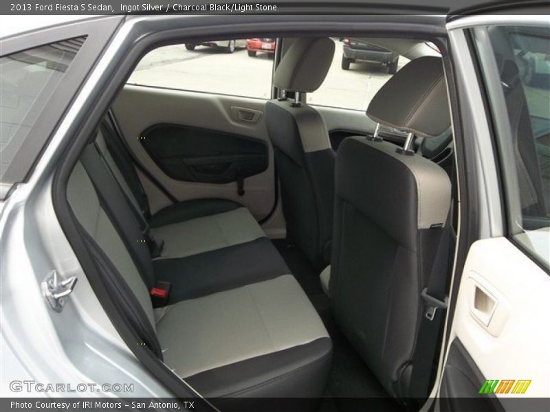 Ingot Silver / Charcoal Black/Light Stone 2013 Ford Fiesta S Sedan