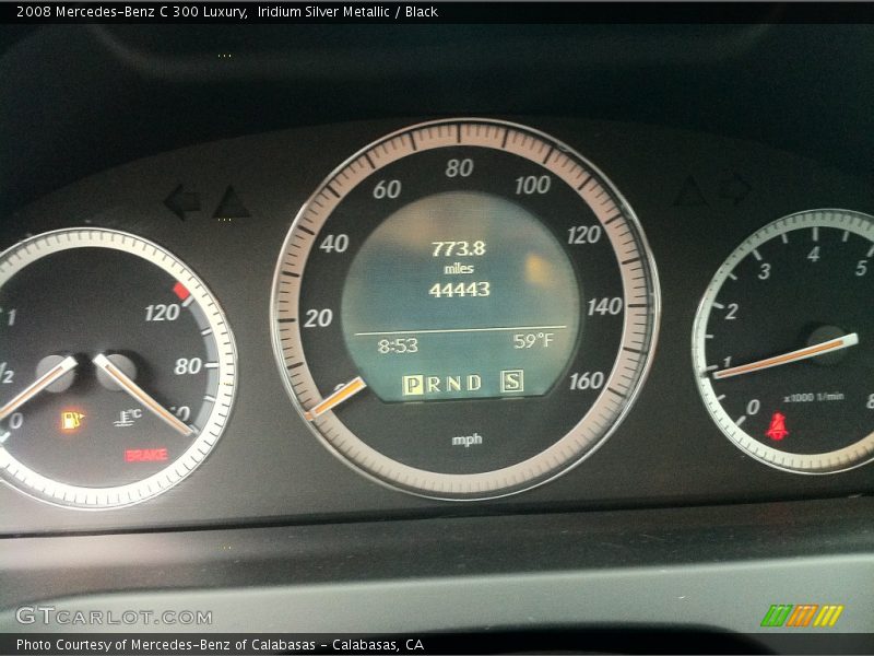 Iridium Silver Metallic / Black 2008 Mercedes-Benz C 300 Luxury