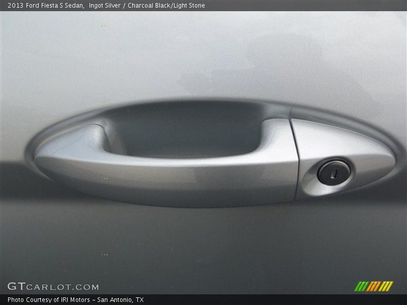 Ingot Silver / Charcoal Black/Light Stone 2013 Ford Fiesta S Sedan