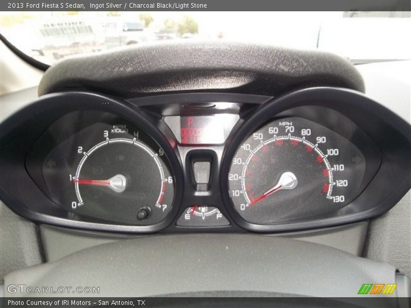 Ingot Silver / Charcoal Black/Light Stone 2013 Ford Fiesta S Sedan
