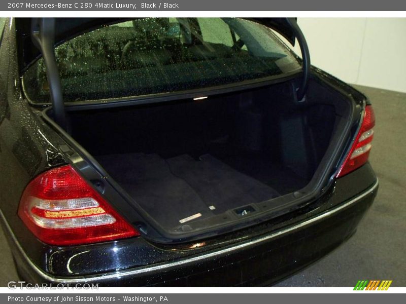 Black / Black 2007 Mercedes-Benz C 280 4Matic Luxury