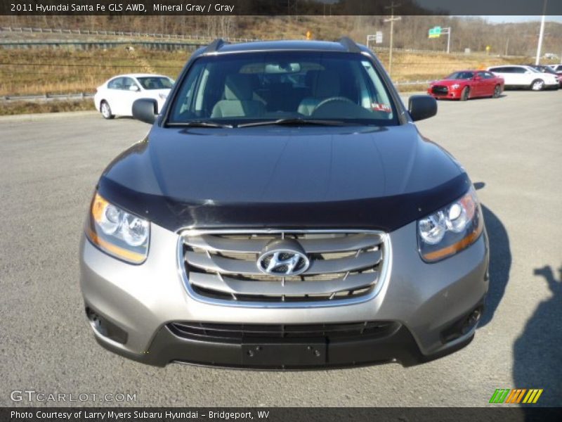 Mineral Gray / Gray 2011 Hyundai Santa Fe GLS AWD