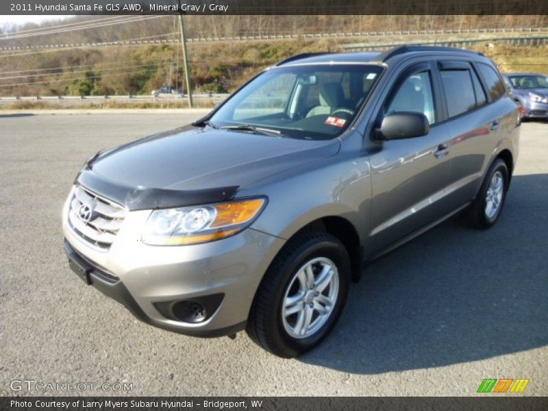 Mineral Gray / Gray 2011 Hyundai Santa Fe GLS AWD