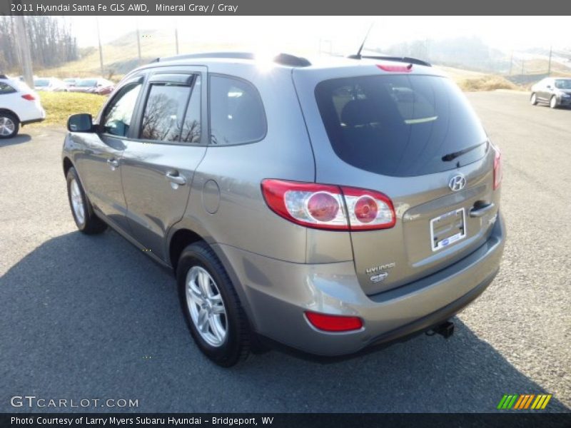 Mineral Gray / Gray 2011 Hyundai Santa Fe GLS AWD