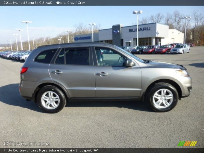Mineral Gray / Gray 2011 Hyundai Santa Fe GLS AWD