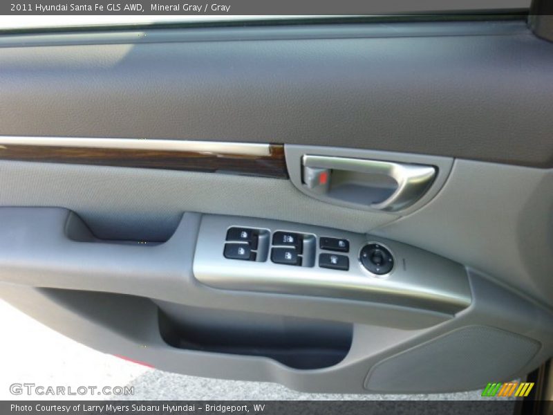 Mineral Gray / Gray 2011 Hyundai Santa Fe GLS AWD