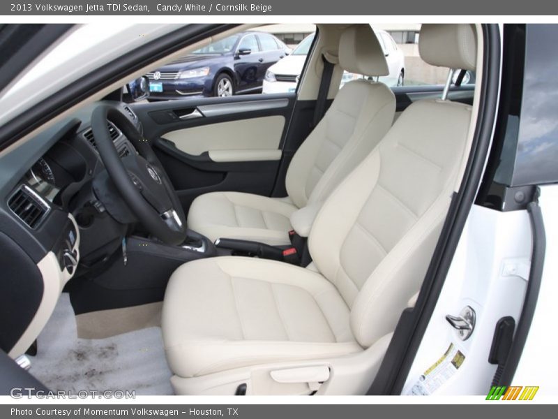 Candy White / Cornsilk Beige 2013 Volkswagen Jetta TDI Sedan
