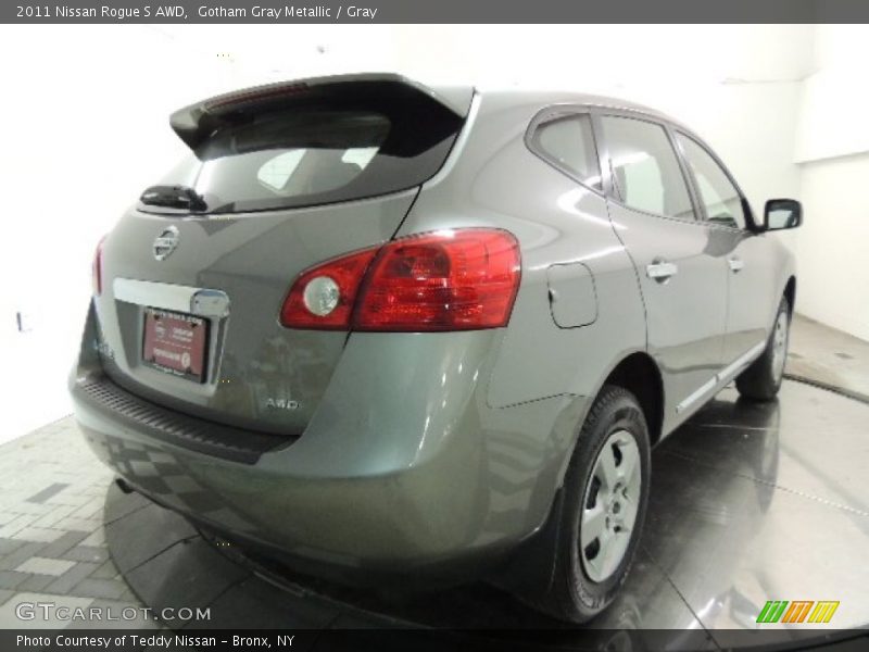 Gotham Gray Metallic / Gray 2011 Nissan Rogue S AWD