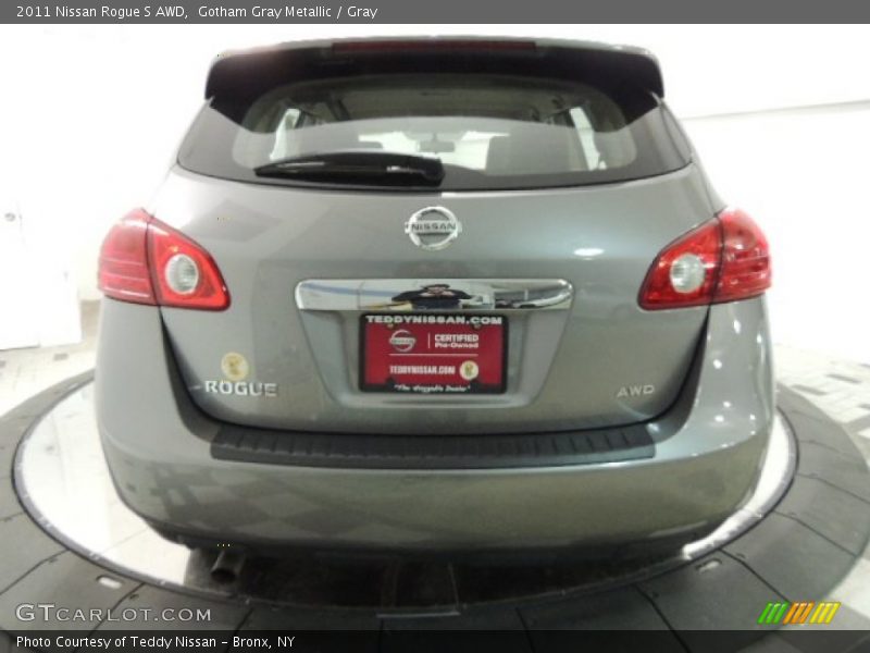 Gotham Gray Metallic / Gray 2011 Nissan Rogue S AWD