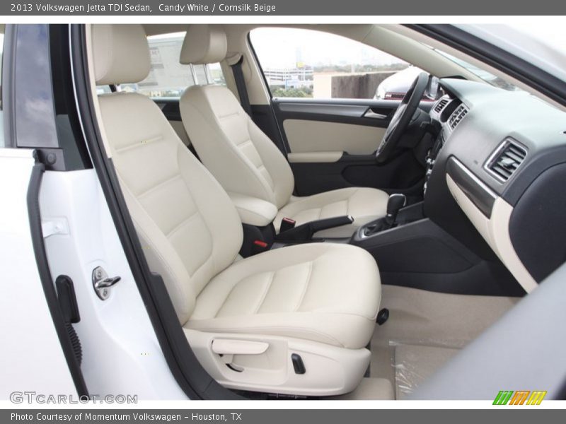 Candy White / Cornsilk Beige 2013 Volkswagen Jetta TDI Sedan