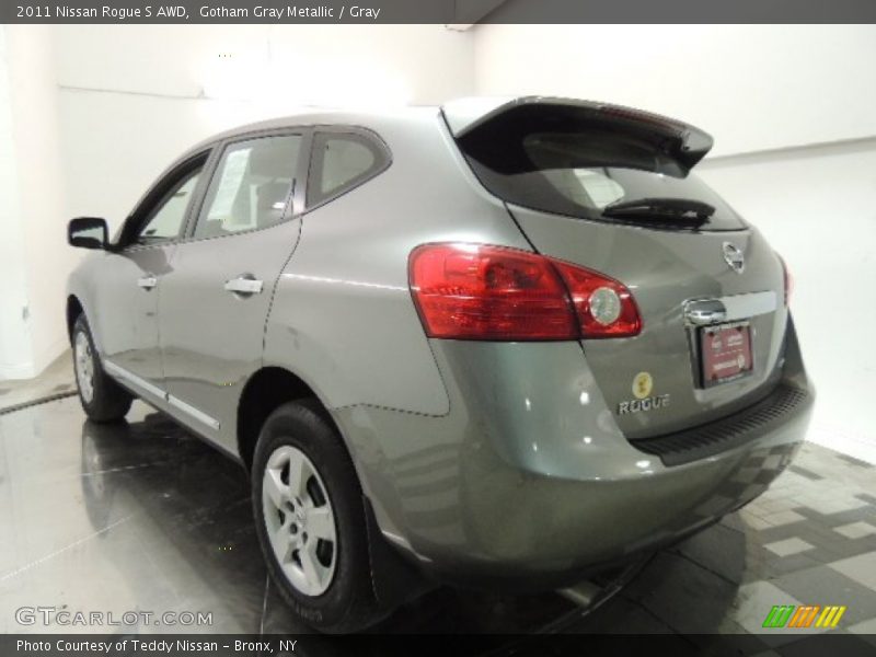 Gotham Gray Metallic / Gray 2011 Nissan Rogue S AWD