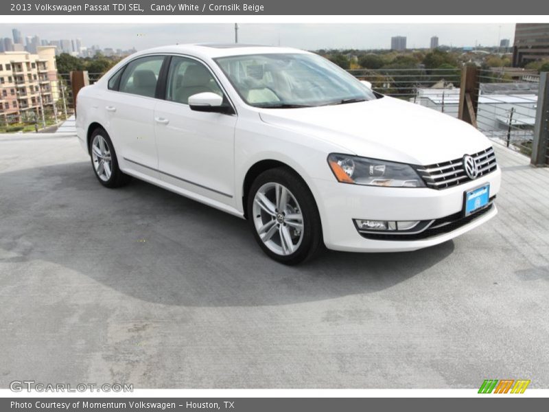 Candy White / Cornsilk Beige 2013 Volkswagen Passat TDI SEL