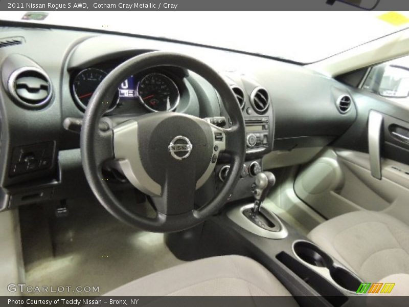 Gotham Gray Metallic / Gray 2011 Nissan Rogue S AWD