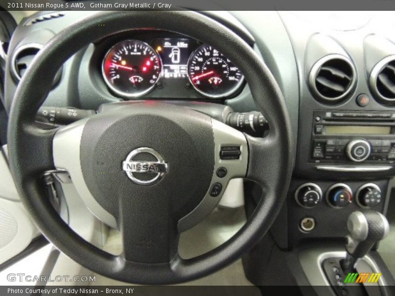 Gotham Gray Metallic / Gray 2011 Nissan Rogue S AWD