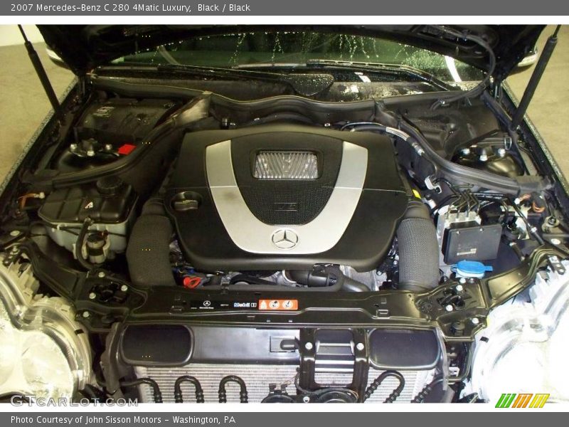 Black / Black 2007 Mercedes-Benz C 280 4Matic Luxury