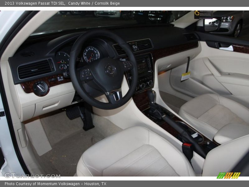 Candy White / Cornsilk Beige 2013 Volkswagen Passat TDI SEL