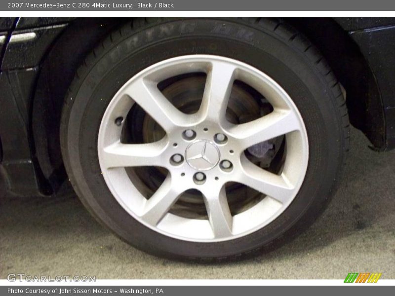 Black / Black 2007 Mercedes-Benz C 280 4Matic Luxury
