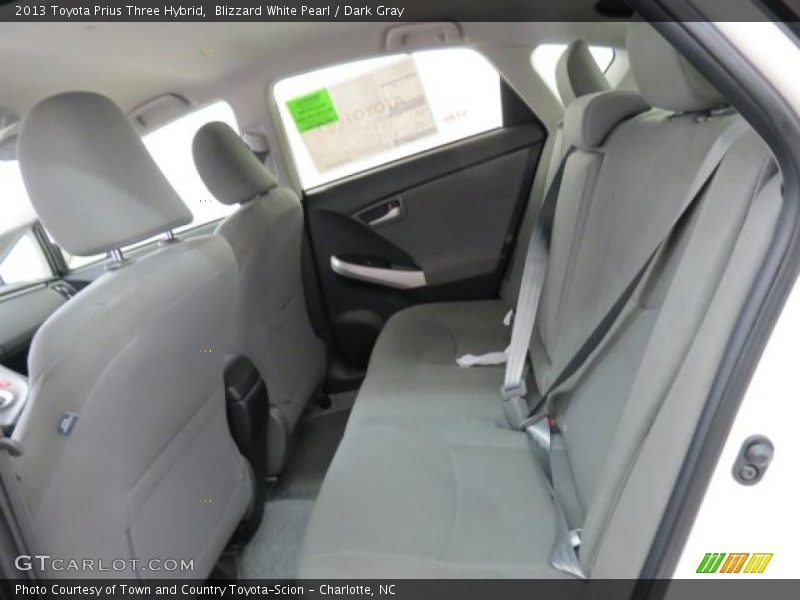 Blizzard White Pearl / Dark Gray 2013 Toyota Prius Three Hybrid