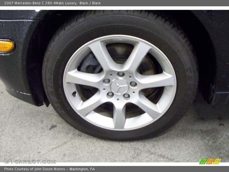 Black / Black 2007 Mercedes-Benz C 280 4Matic Luxury