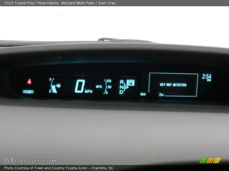 Blizzard White Pearl / Dark Gray 2013 Toyota Prius Three Hybrid