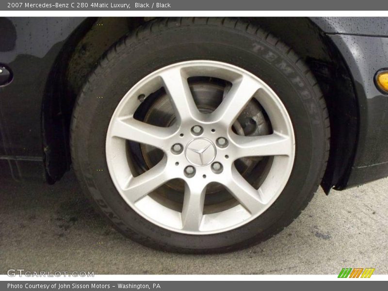 Black / Black 2007 Mercedes-Benz C 280 4Matic Luxury