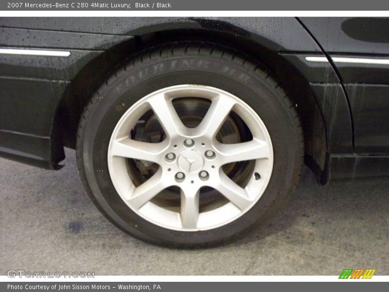 Black / Black 2007 Mercedes-Benz C 280 4Matic Luxury