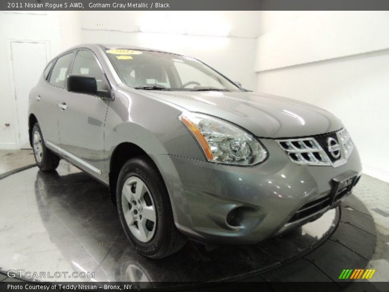 Gotham Gray Metallic / Black 2011 Nissan Rogue S AWD