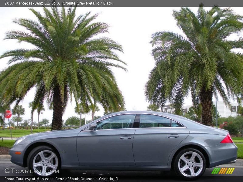 Granite Grey Metallic / Black 2007 Mercedes-Benz CLS 550