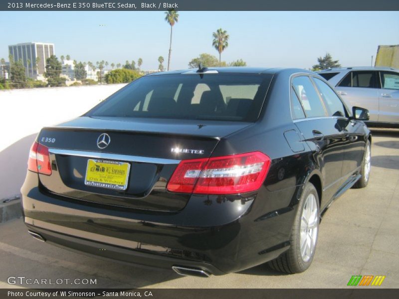 Black / Black 2013 Mercedes-Benz E 350 BlueTEC Sedan