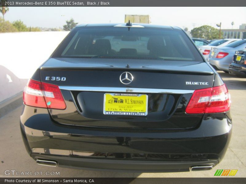 Black / Black 2013 Mercedes-Benz E 350 BlueTEC Sedan