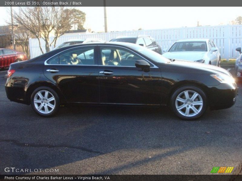 Obsidian Black / Black 2008 Lexus ES 350