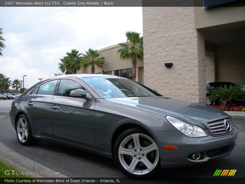 Granite Grey Metallic / Black 2007 Mercedes-Benz CLS 550