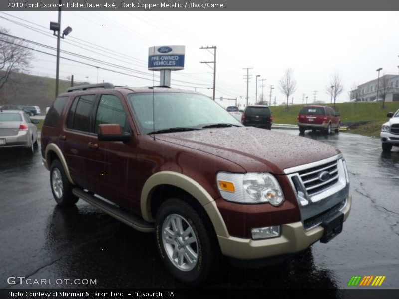 Dark Copper Metallic / Black/Camel 2010 Ford Explorer Eddie Bauer 4x4