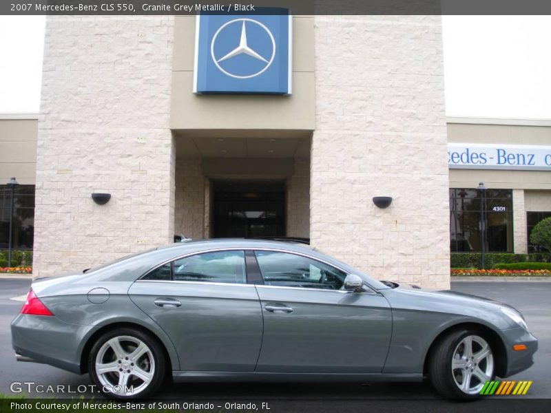 Granite Grey Metallic / Black 2007 Mercedes-Benz CLS 550
