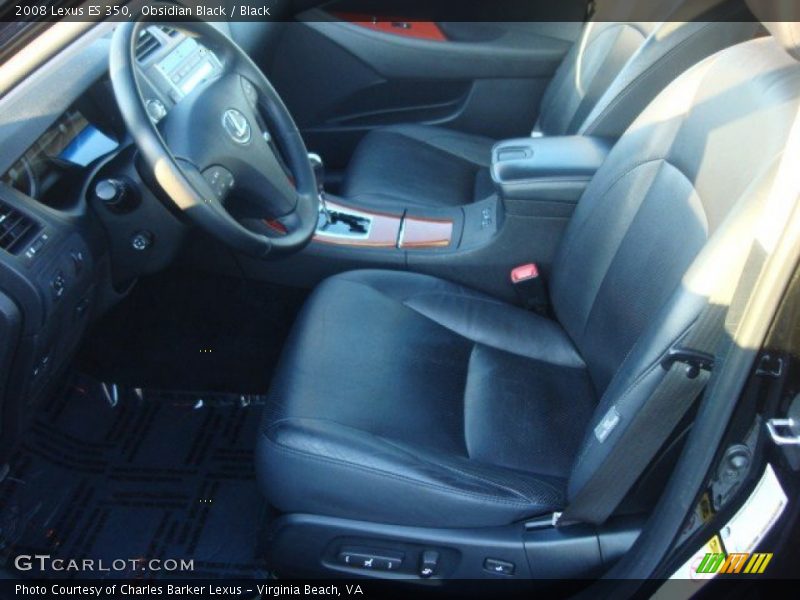 Obsidian Black / Black 2008 Lexus ES 350
