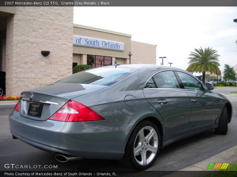 Granite Grey Metallic / Black 2007 Mercedes-Benz CLS 550