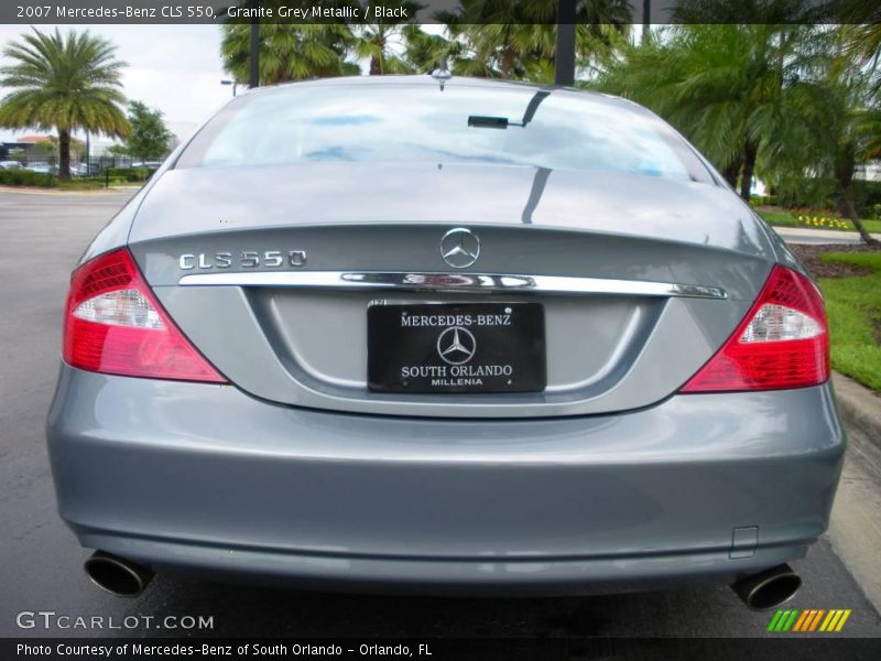 Granite Grey Metallic / Black 2007 Mercedes-Benz CLS 550