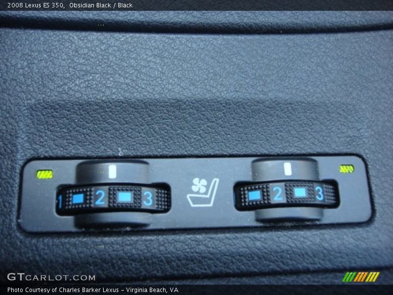 Obsidian Black / Black 2008 Lexus ES 350
