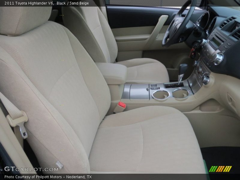 Black / Sand Beige 2011 Toyota Highlander V6