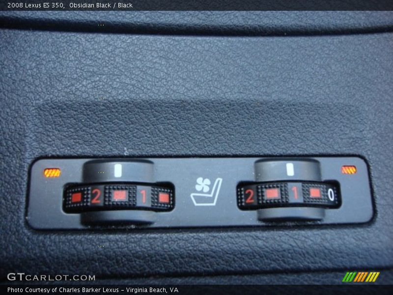 Obsidian Black / Black 2008 Lexus ES 350