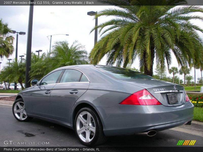 Granite Grey Metallic / Black 2007 Mercedes-Benz CLS 550