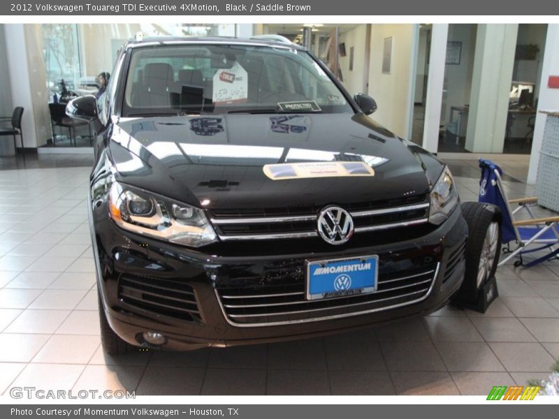 Black / Saddle Brown 2012 Volkswagen Touareg TDI Executive 4XMotion