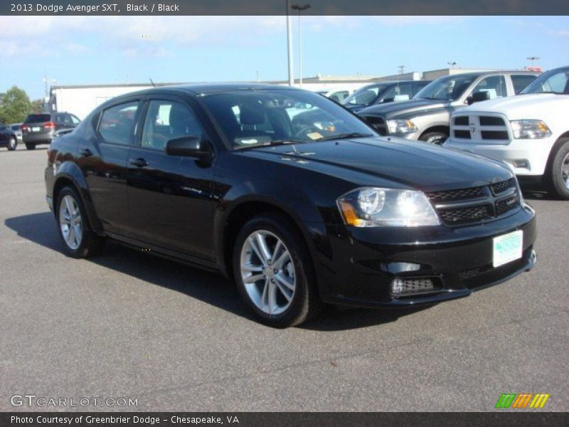 Black / Black 2013 Dodge Avenger SXT