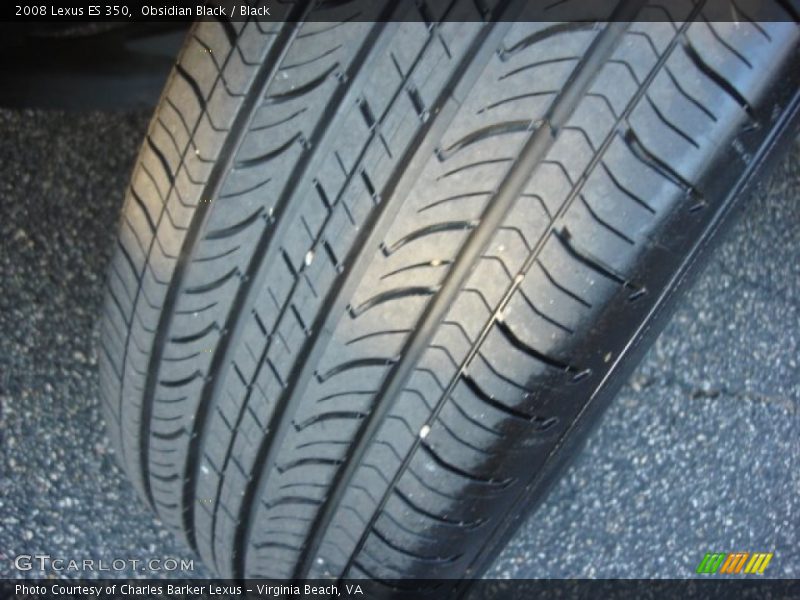 Obsidian Black / Black 2008 Lexus ES 350