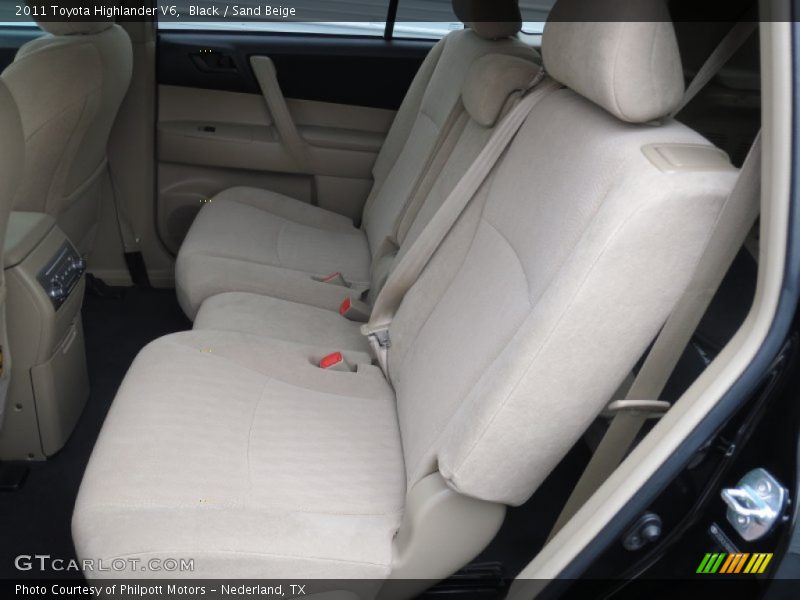 Black / Sand Beige 2011 Toyota Highlander V6