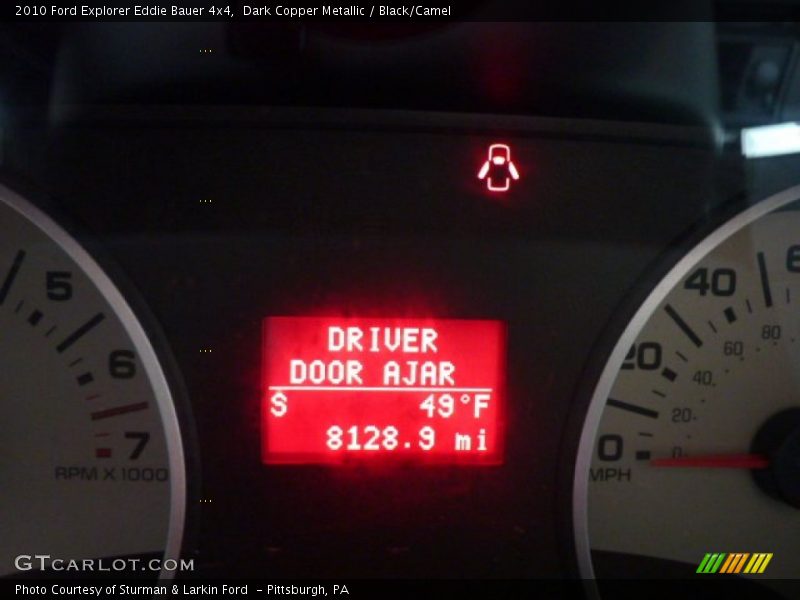 Dark Copper Metallic / Black/Camel 2010 Ford Explorer Eddie Bauer 4x4