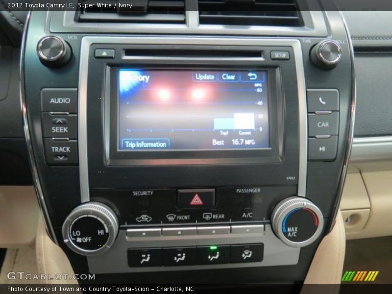 Super White / Ivory 2012 Toyota Camry LE