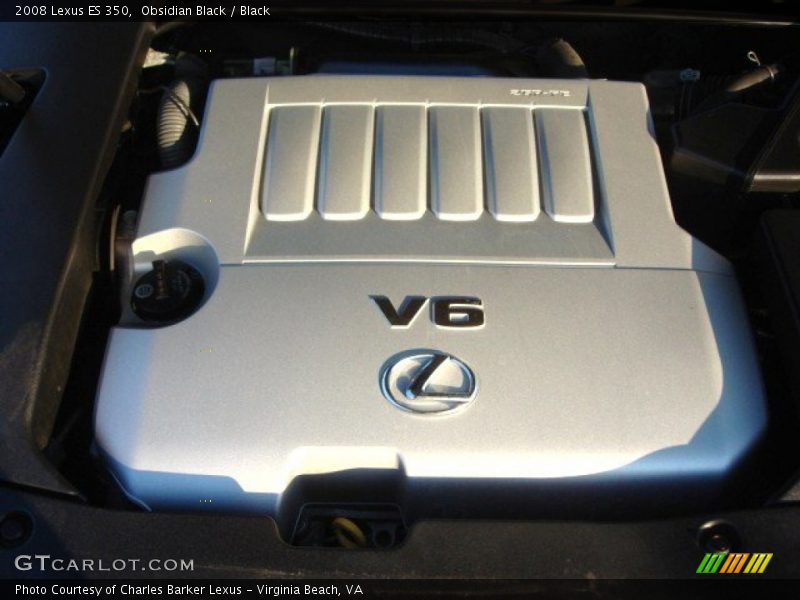 Obsidian Black / Black 2008 Lexus ES 350
